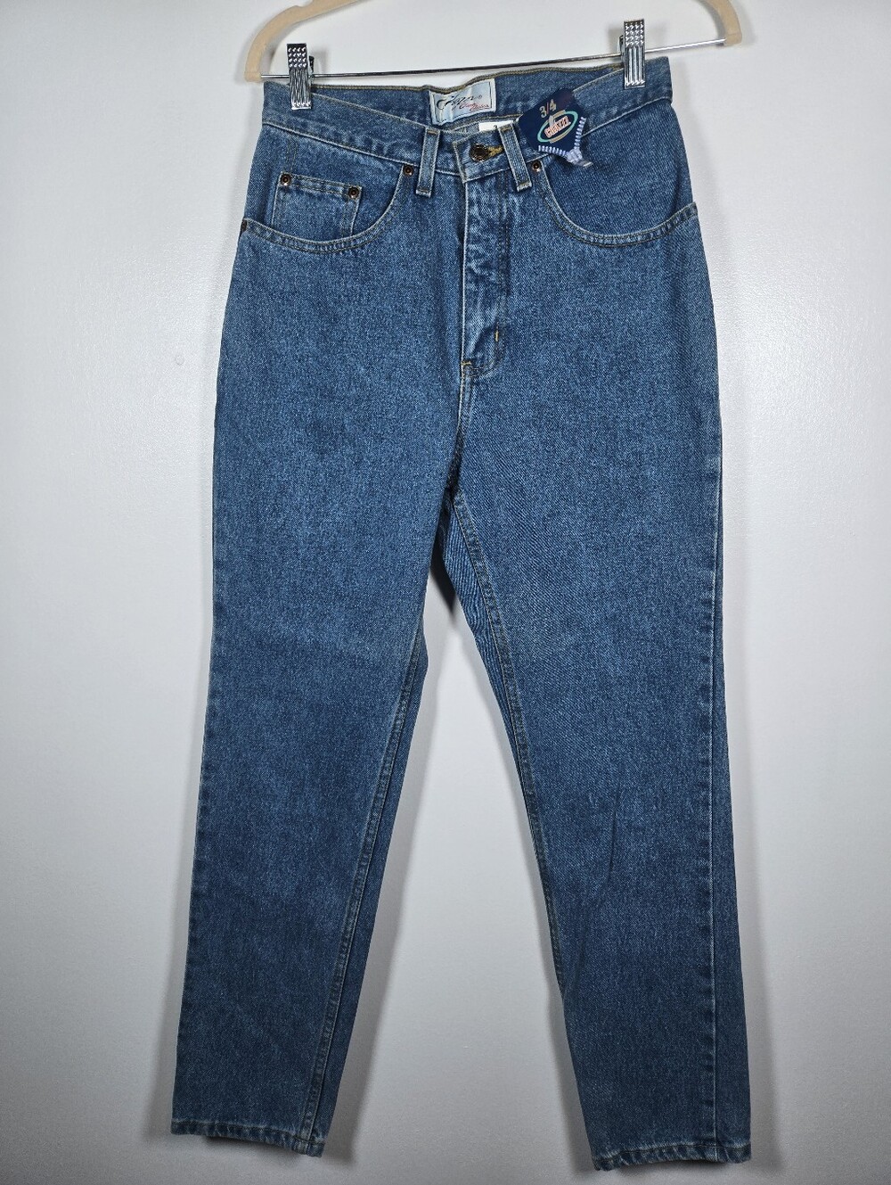 NEW Vintage 80s Chazz By Charles Ghailian Cotton Denim High Waist Jeans Size 3